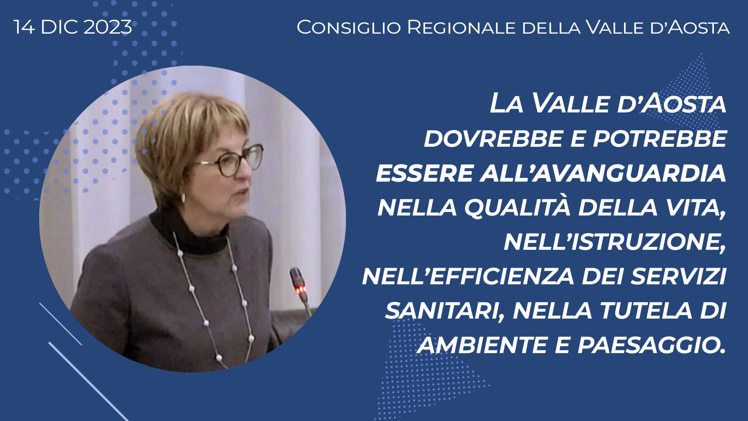 NON ABBIAMO BISOGNO DI UNA VISIONE? – Dichiarazione di voto di Chiara Minelli sul bilancio ’24-’26
